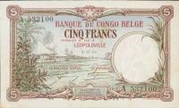 Gallery image for Belgian Congo p8b: 5 Francs
